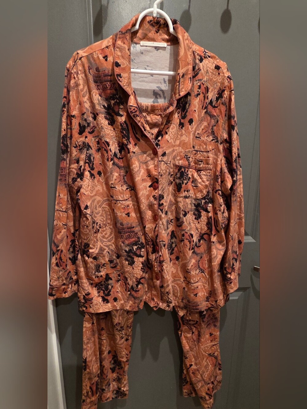 Peruvian Connection Fresca Rose Pima Cotton PJ Set New XL/XXL